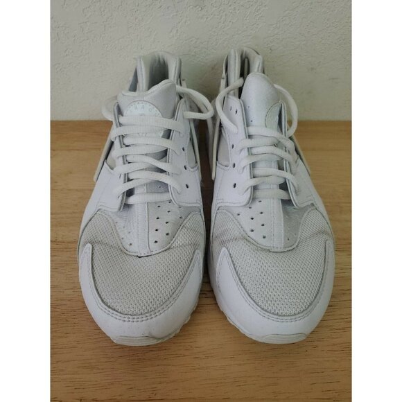 Nike Air Huarache Run 654275-110 Triple White Youth Size 5.5 Y - Picture 3 of 6